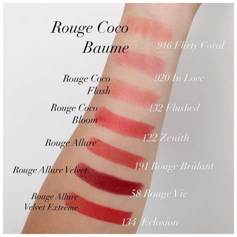 chanel coco flash lip|Chanel coco baume color chart.